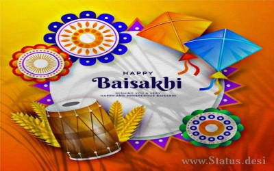 Happy Baisakhi Wishes status background
